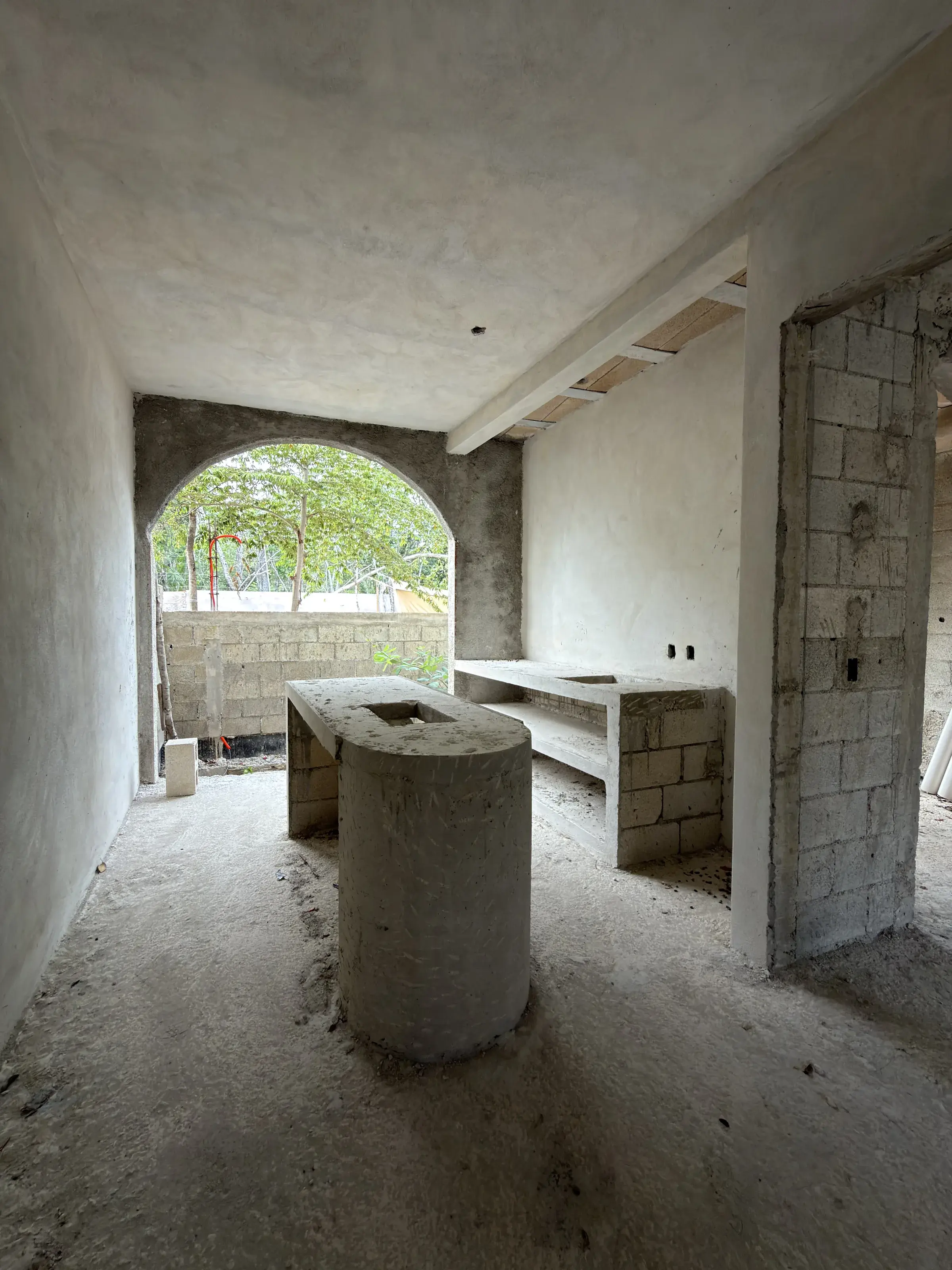 Ground floor kitchen of module 2 under construction